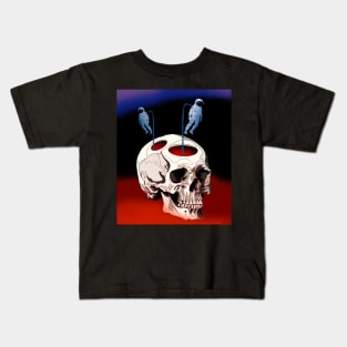 Astronauts coming out of a skull Kids T-Shirt